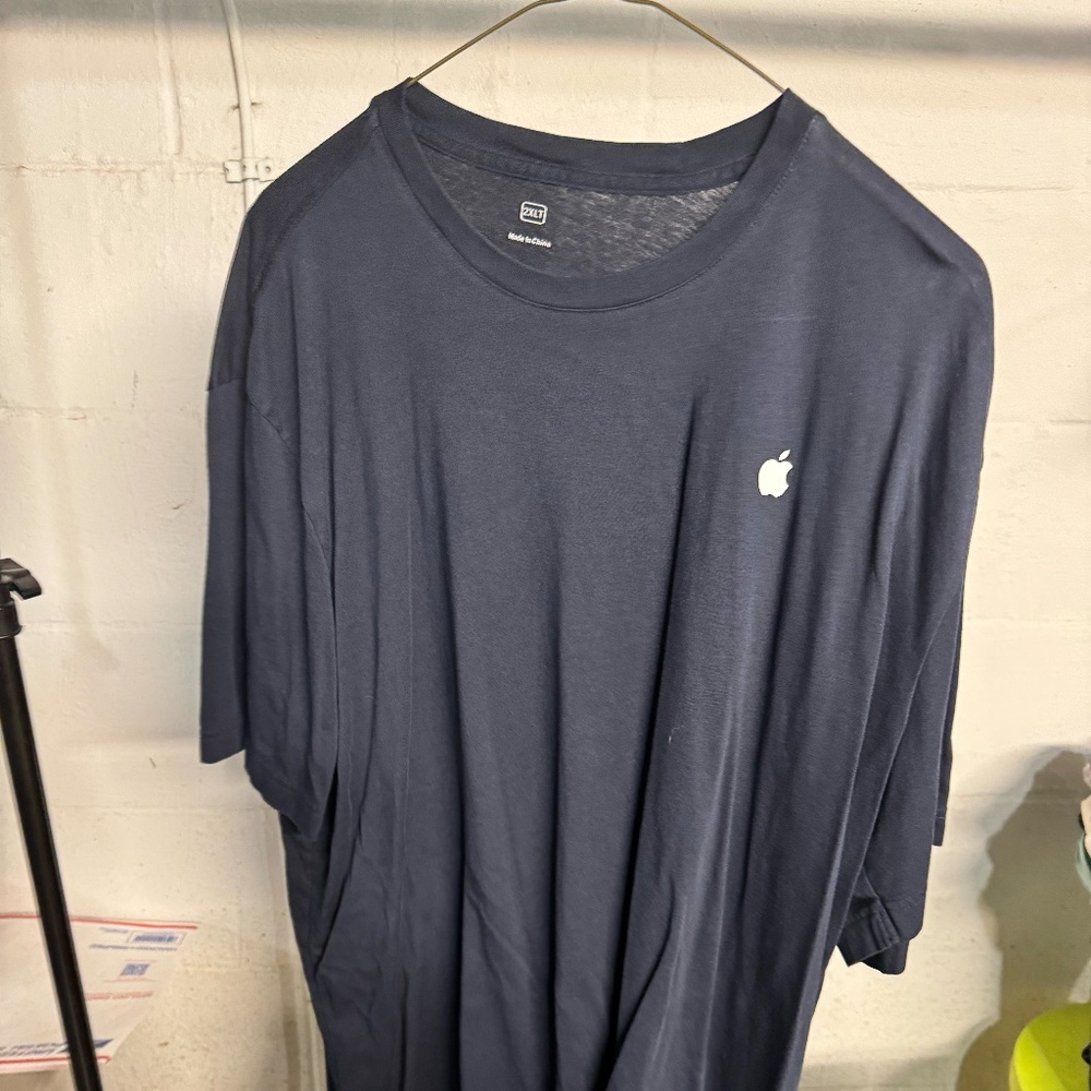 Apple t-shirt navy blue short sleeve size 2XLT